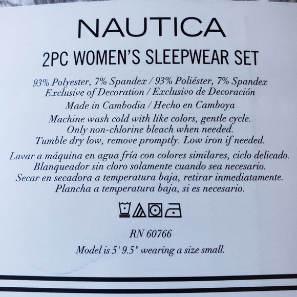 NWT - Nautica Ladies' Fleece Pajama Set - Size XXL - Picture 6 of 6
